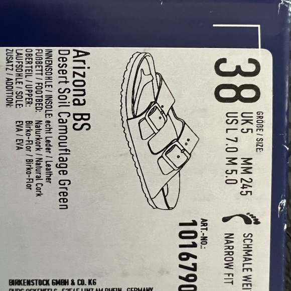 Birkenstock Camo Soil Arizona Sandal New - w/bonus beaded anklet - Picture 9 of 14